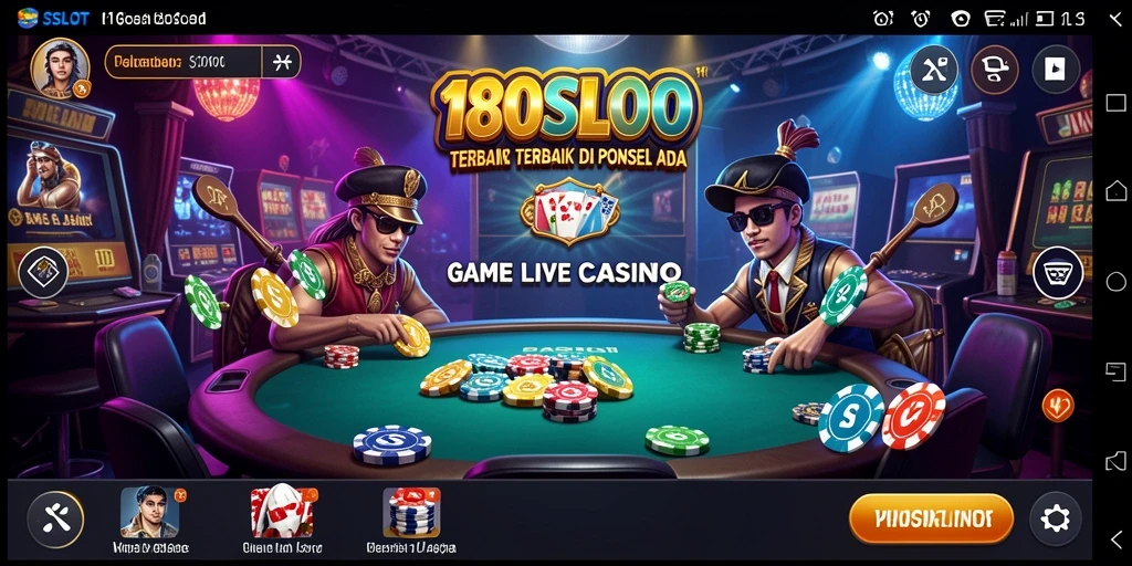 Tampilan gameplay Live Casino di 180SLOT yang mengasyikkan dan interaktif.