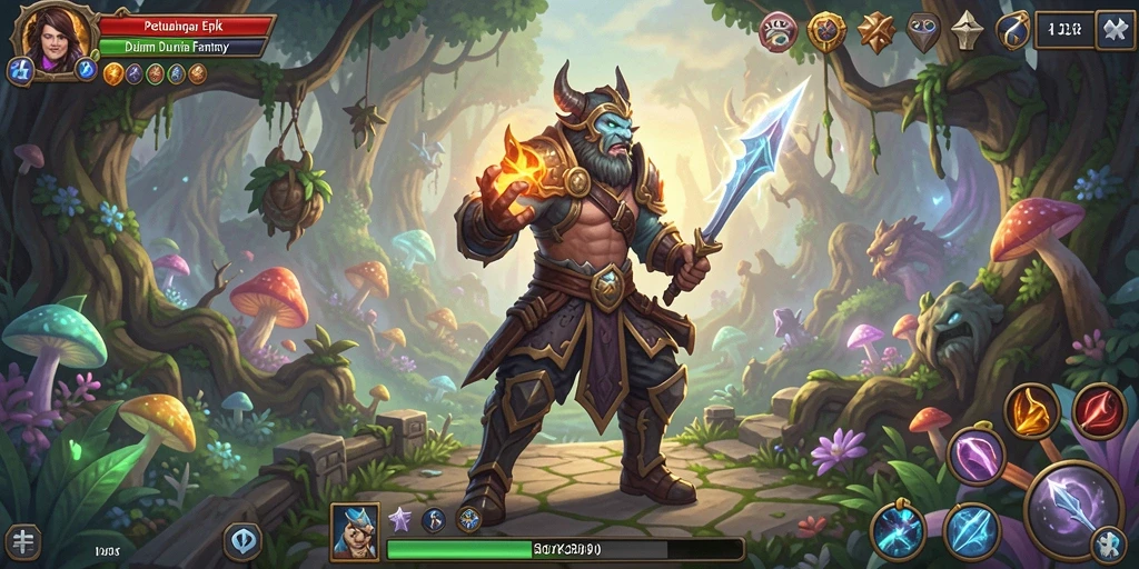 Tampilan gameplay RPG yang menakjubkan dan menantang.