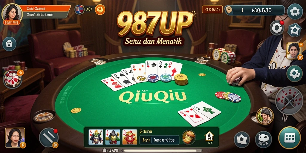 Tampilan gameplay seru dalam 987UP dengan banyak pemain aktif.