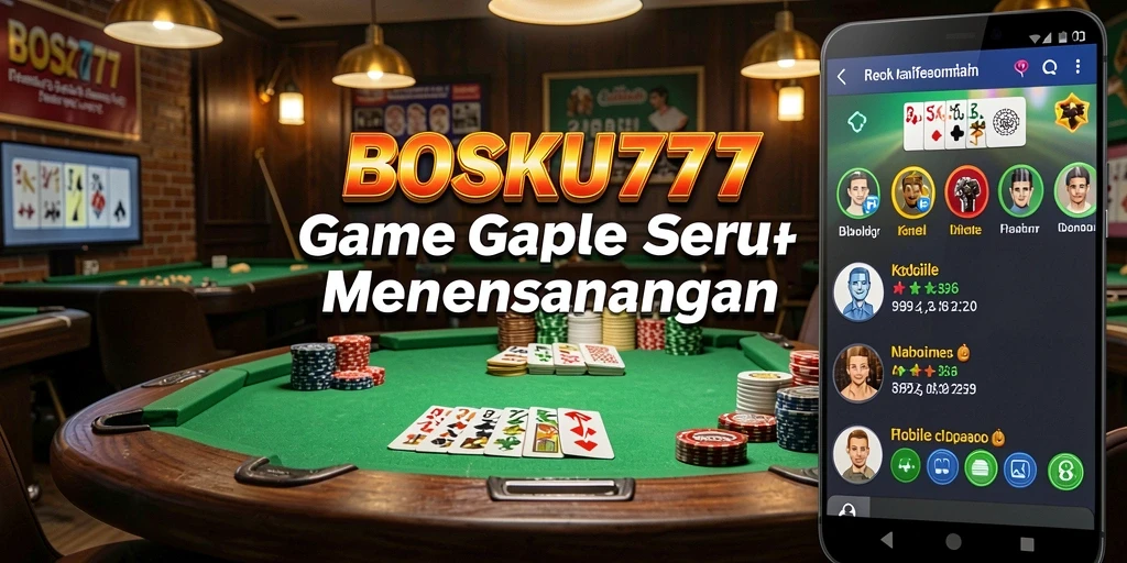 Gameplay seru dari aplikasi Gaple BOSKU777.