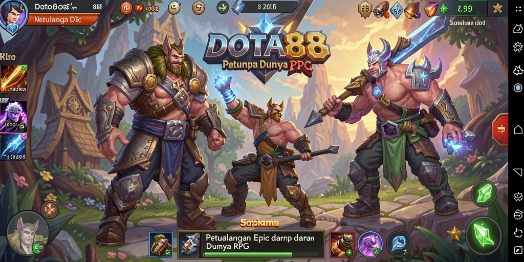 Tangkapan layar gameplay RPG DOTA88 yang memukau dan penuh aksi.