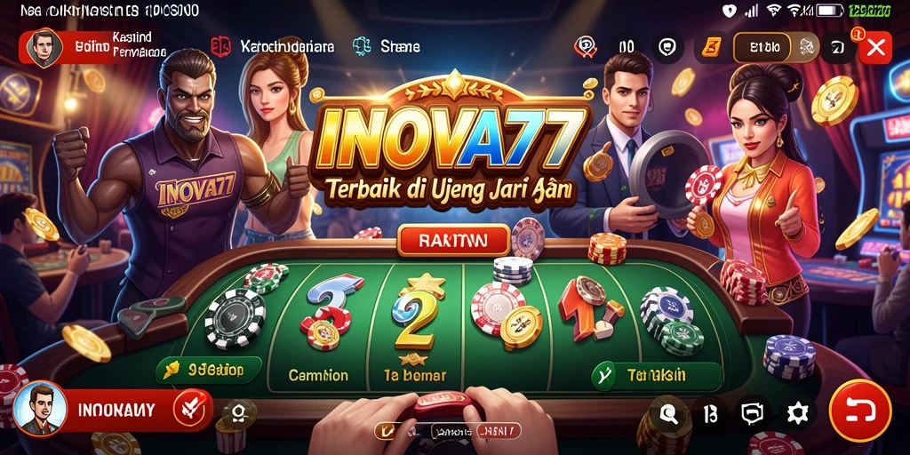 Tampilan gameplay Kasino yang menarik dan menyenangkan di INOVA77.