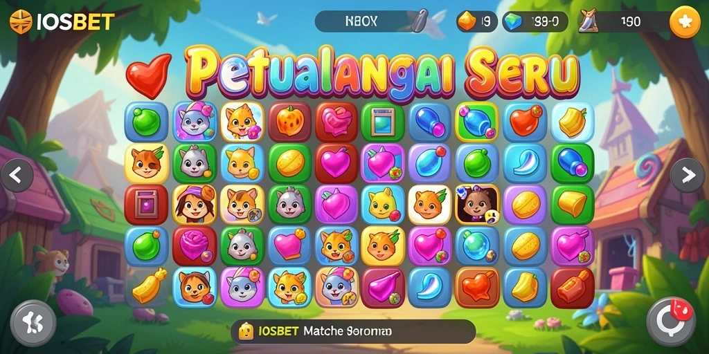 Tampilan penuh warna dan gameplay seru dari IOSBET.