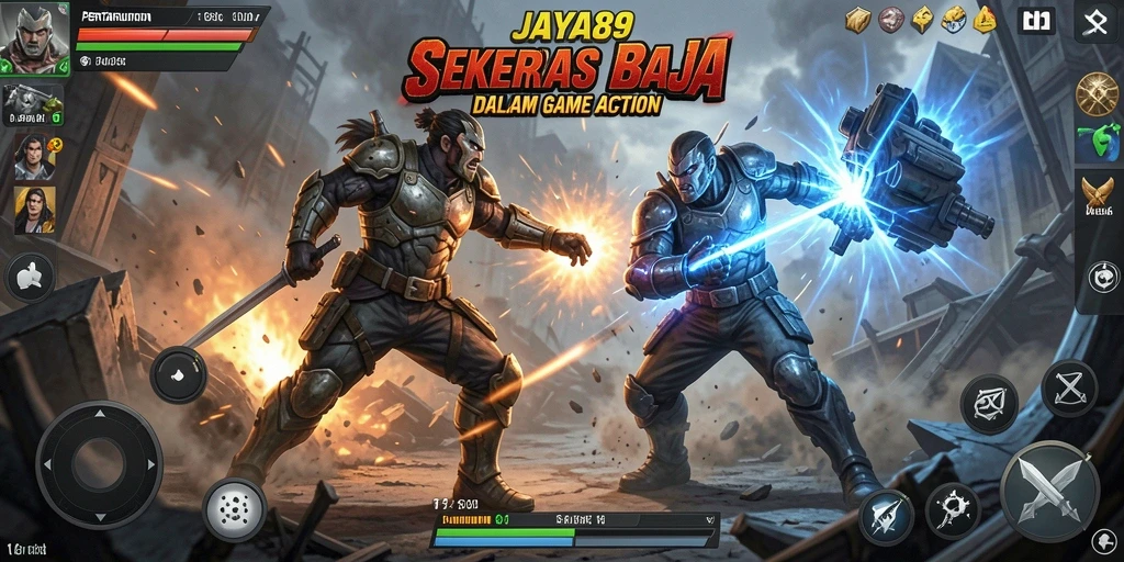 Gameplay JAYA89 dengan pertarungan Action yang intens dan seru.