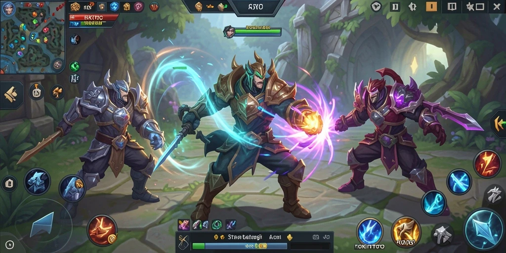 Screenshot KOKITOTO menampilkan aksi seru dalam gameplay MOBA.