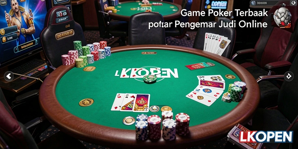 Screenshot gameplay LKOPEN menampilkan pengalaman poker yang menegangkan.