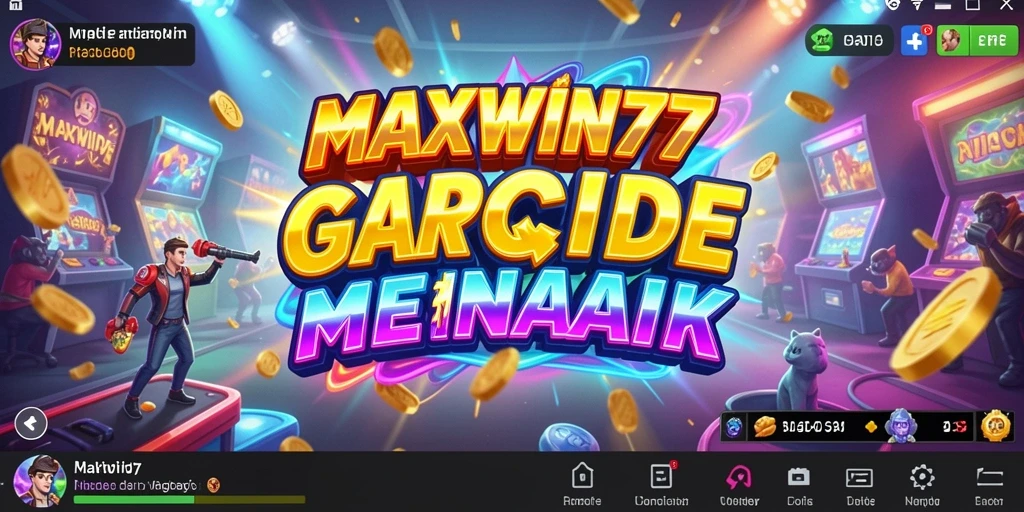 Tampilan gameplay seru dari MAXWIN77 dengan berbagai tantangan arcade.