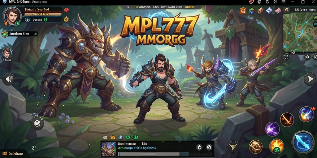 Screenshot MPL777 menampilkan aksi pertarungan seru dalam MMORPG.