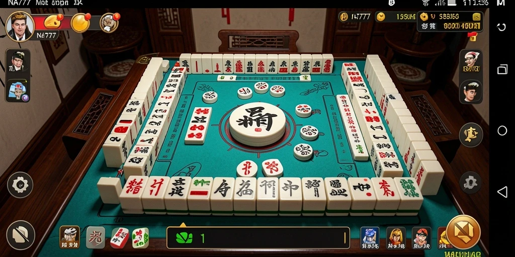 Tangkapan layar gameplay NA777 menampilkan aksi seru Mahjong.