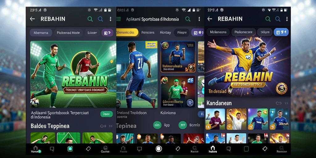 Tampilan gameplay taruhan olahraga yang menarik di REBAHIN.