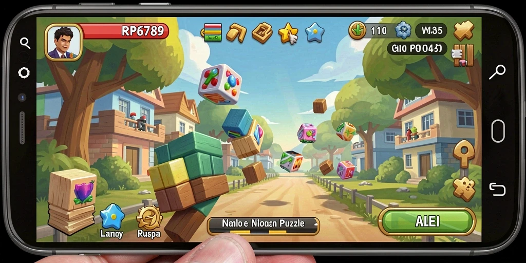 Screenshot gameplay RP6789 menampilkan tantangan Puzzle yang menarik.