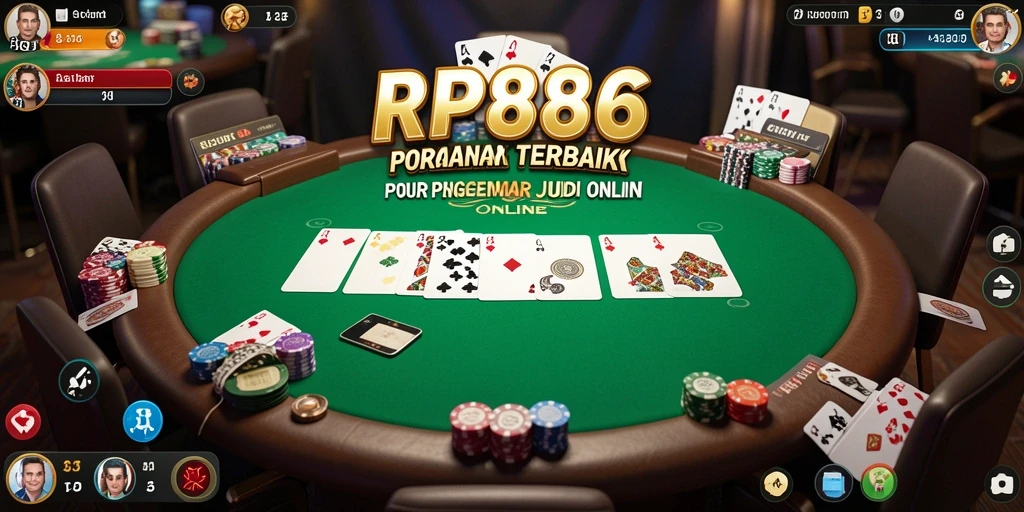 Screenshot gameplay Poker yang menarik dan mendebarkan di RP886.