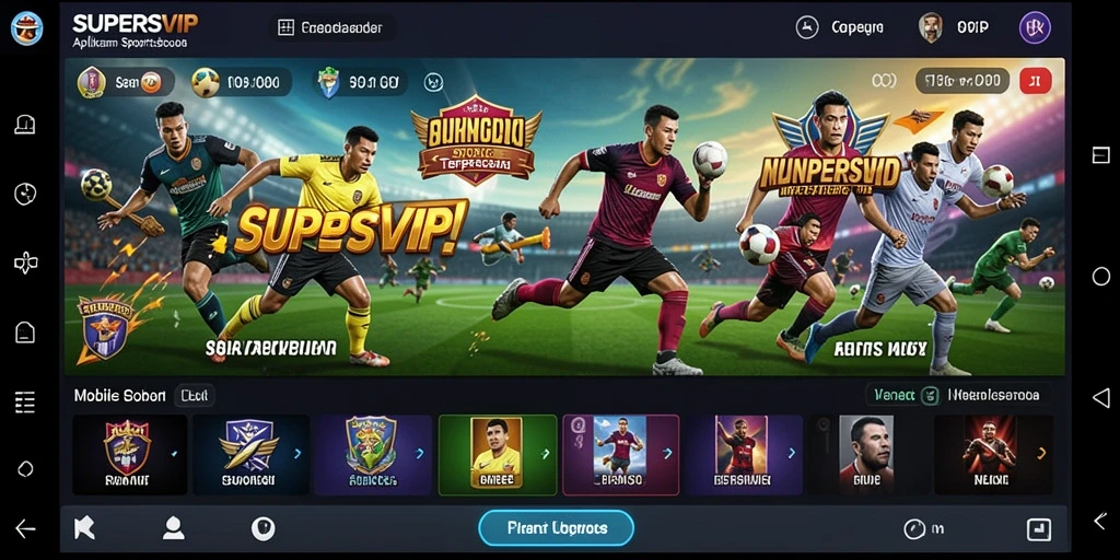 Tampilan gameplay Sportsbook di aplikasi SUPERSVIP.